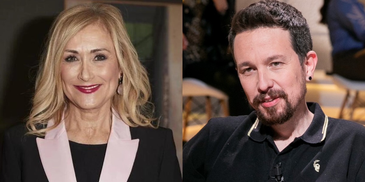Cristina Cifuentes y Pablo Iglesias.