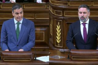 Pedro S&aacute;nchez y Santiago Abascal.