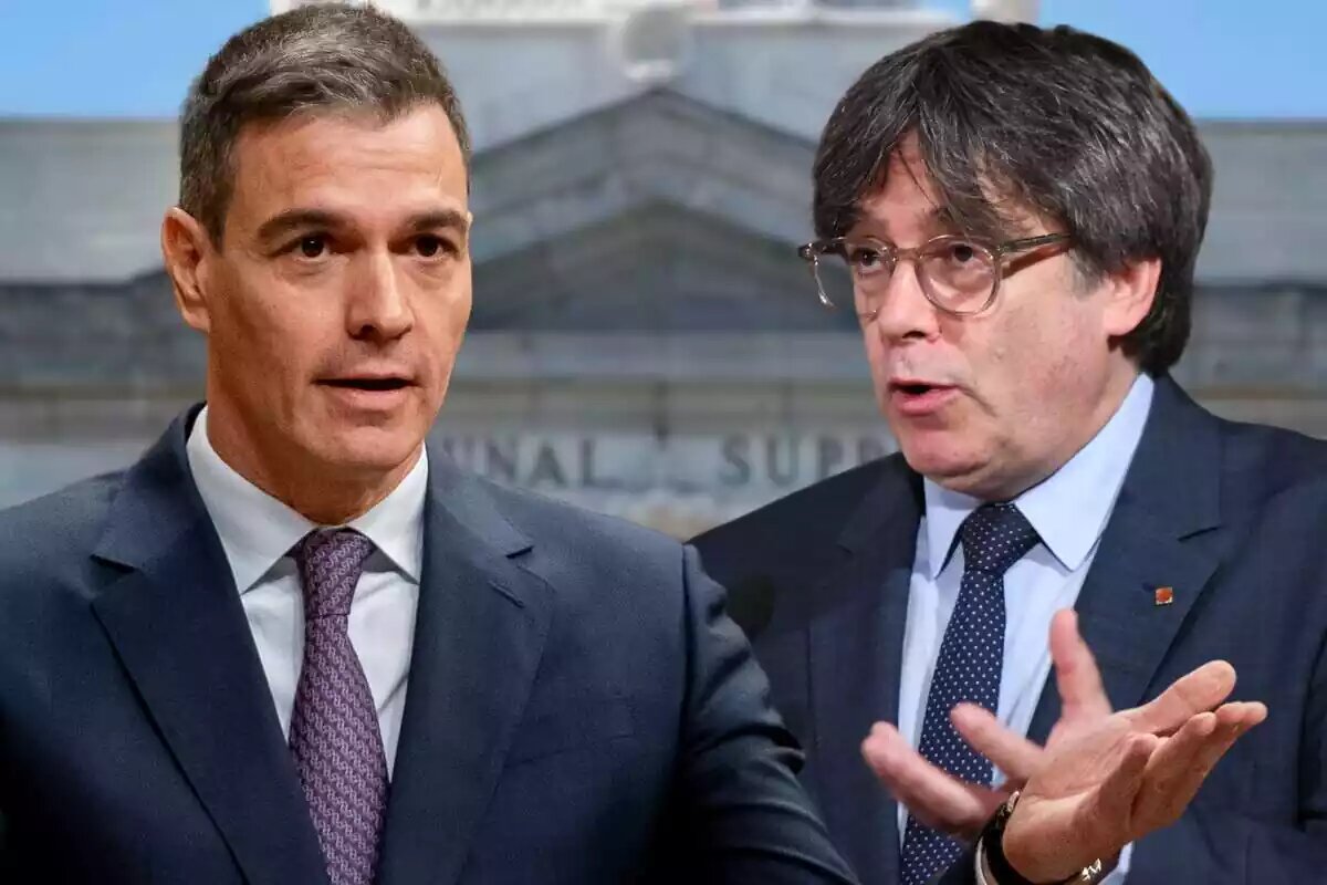 Pedro S&aacute;nchez y Carles Puigdemont.