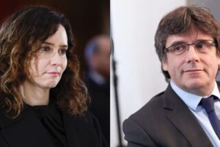 Isabel D&iacute;az Ayuso y Carles Puigdemont.