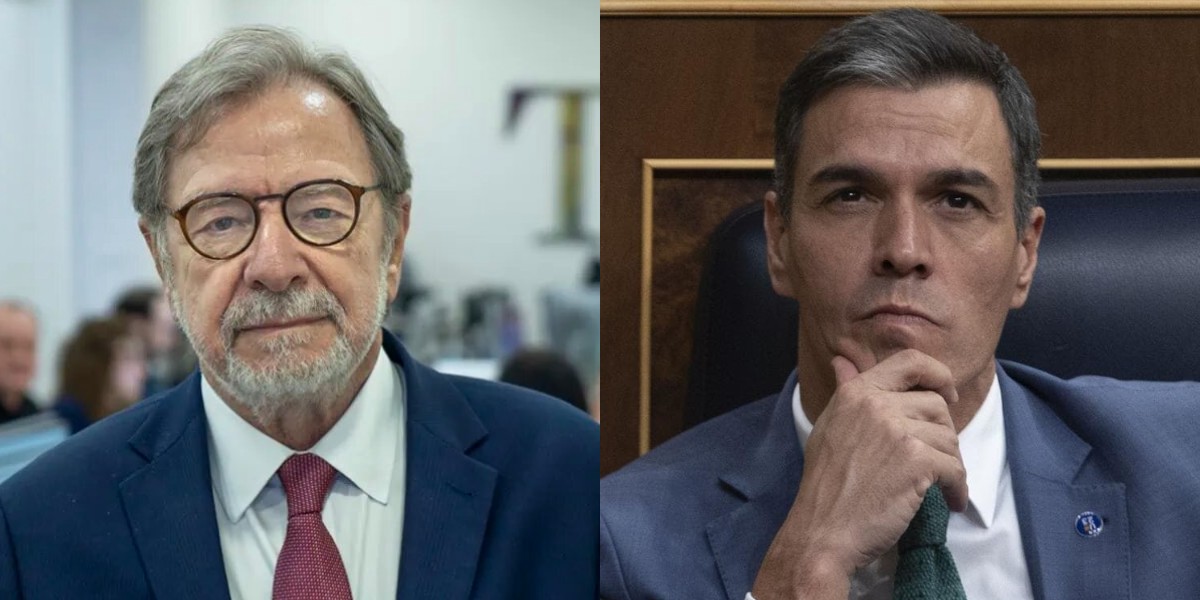 Juan Luis Cebrián y Pedro Sánchez.
