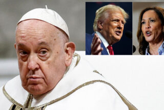 El Papa Francisco, Donald Trump y Kamala Harris