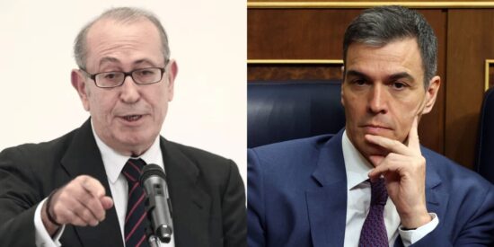Nicolás Redondo y Pedro Sánchez.