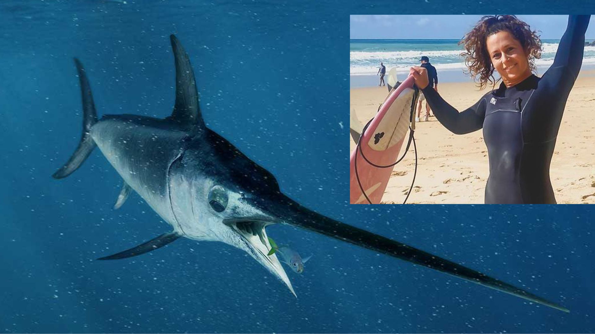 Giulia Manfrini y el pez espada