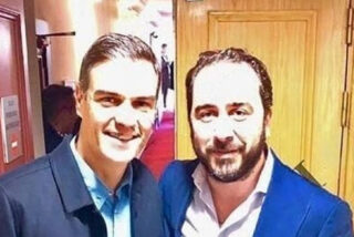 Pedro S&aacute;nchez (PSOE) con Victor de Aldama