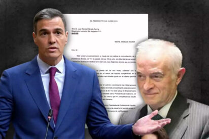 Pedro S&aacute;nchez (PSOE) y el juez Peinado