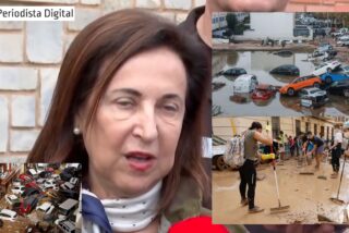 Las v&iacute;ctimas de la DANA reciben indignadas a Margarita Robles y la ministra de S&aacute;nchez encima las increpa