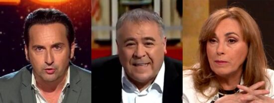 Iker Jim&eacute;nez, Antonio Garc&iacute;a Ferreras y Ang&eacute;lica Rubio.