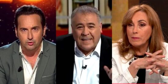 Iker Jim&eacute;nez, Antonio Garc&iacute;a Ferreras y Ang&eacute;lica Rubio.