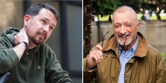 Pablo Iglesias y Arturo Pérez-Reverte.