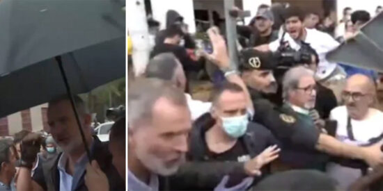 Bestial liada en VALENCIA contra la comitiva oficial: As&iacute; fue la HUIDA POR PATAS de S&aacute;nchez