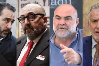 Víctor de Aldama, Koldo García, Antonio Navarro y Ángel Víctor Torres.