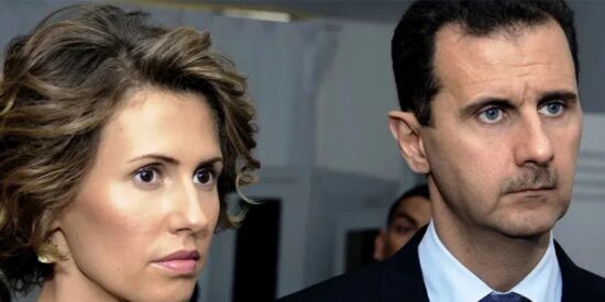 Asma al-Assad y su marido Bashar