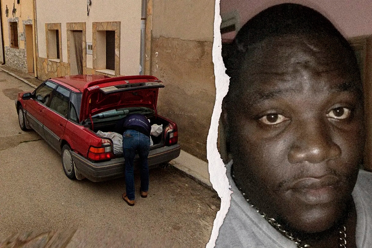 El Lobo guardando el cadáver de Pérez Ochandarena