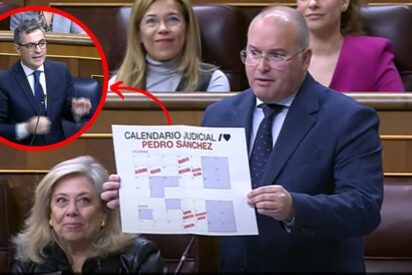 Tellado borra la sonrisa a Bola&ntilde;os con el calendario judicial que cerca a S&aacute;nchez y al PSOE: &ldquo;Si necesitan un abogado, p&iacute;danlo&rdquo;