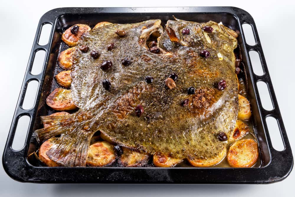Rodaballo al horno