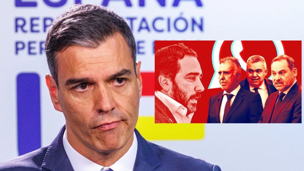 Sánchez, Aldama, Torres, Cerdán y Ábalos