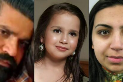 Sara Sharif, su padre y la madrastra