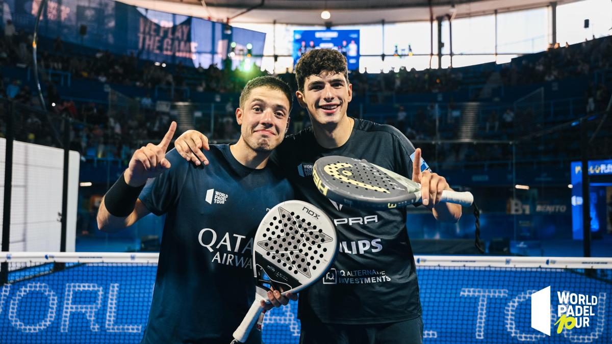 Tapia y Coello, los n&uacute;meros uno del p&aacute;del mundial
