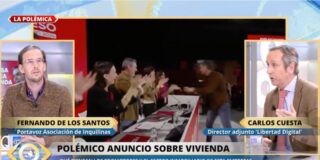 Carlos Cuesta manda a esparragar al nuevo comegambas del sindicato de inquilinos