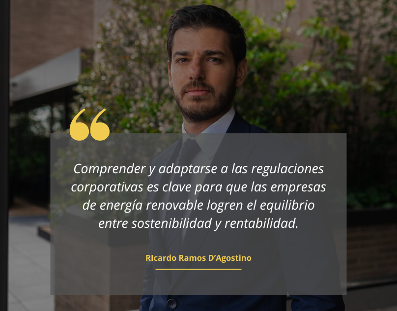Ricardo Ramos D’Agostino y Grupo Capital: regulaciones corporativas en energía renovable para 2025