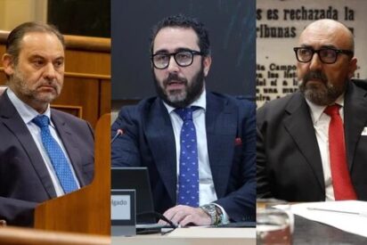 José Luis Ábalos, Víctor de Aldama y Koldo García.