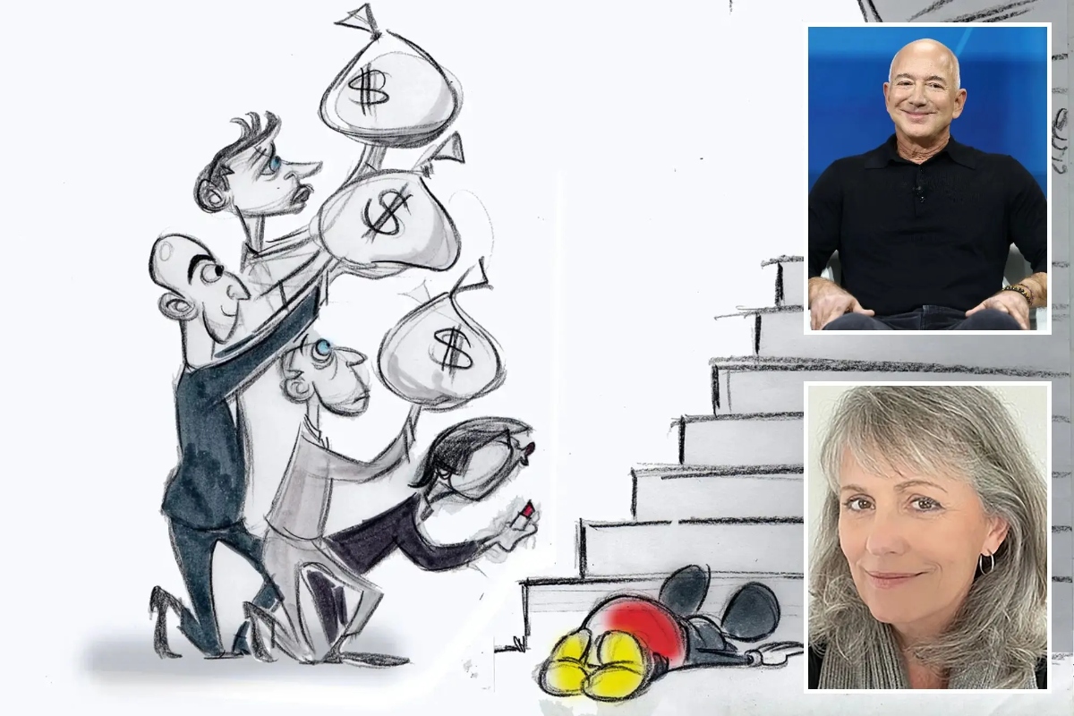 Ann Tenaes y su caricatura satirica de Jeff Bezos