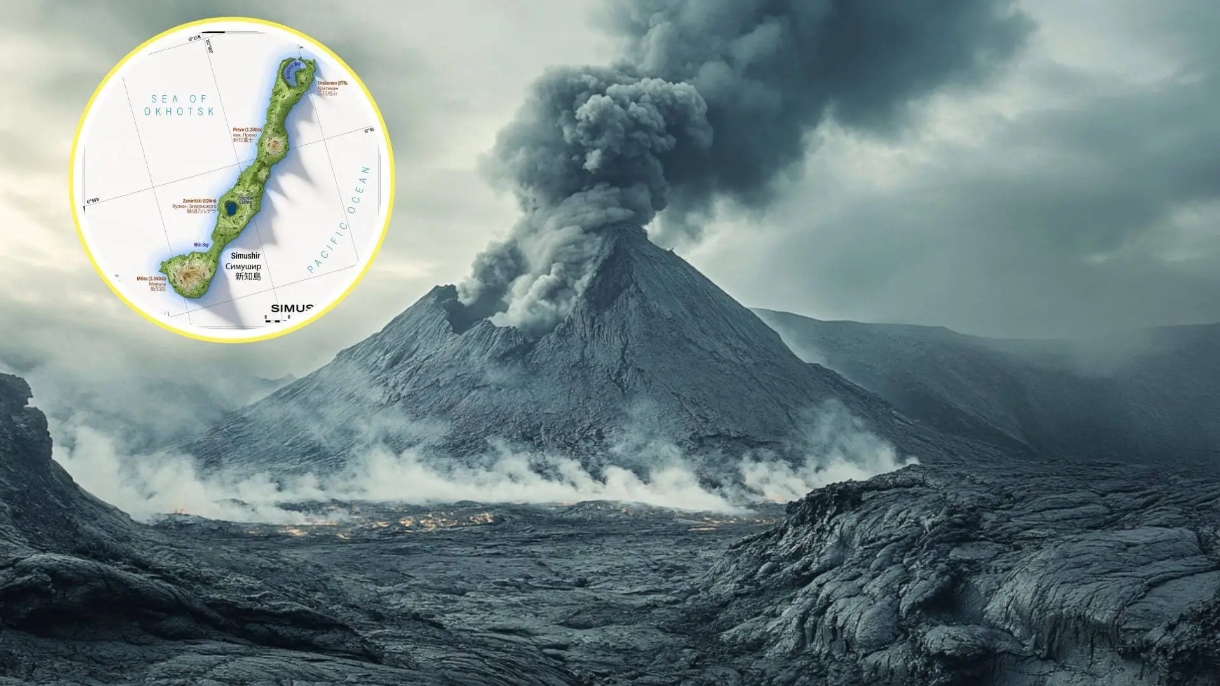 El volcán Zavaritskii