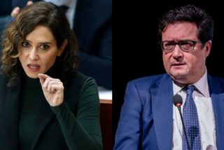 Isabel D&iacute;az Ayuso y &Oacute;scar L&oacute;pez.