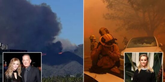 Las casas de Tom Hanks o Reese Witherspoon engullidas por el fuego en California