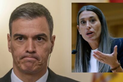 Pedro Sánchez (PSOE) y la portavoz de Junts per Catalunya, Miriam Nogueras. 