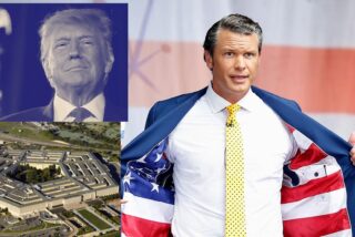 Pete Hegseth, nombrado por Trump Secretario de Defensa, en el Pentágono