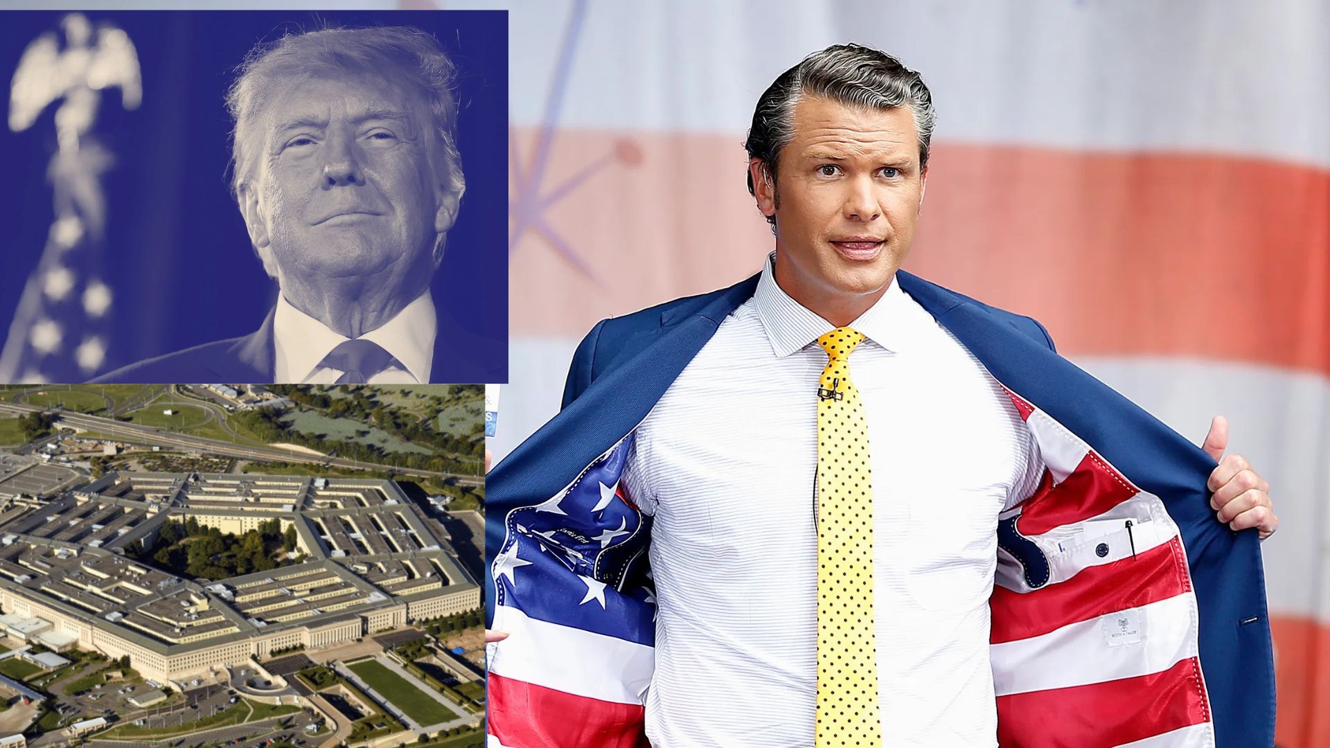 Pete Hegseth, nombrado por Trump Secretario de Defensa, en el Pentágono