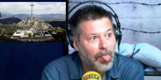 Quequé, La Cadena SER y la Cruz del Valle de los Caídos