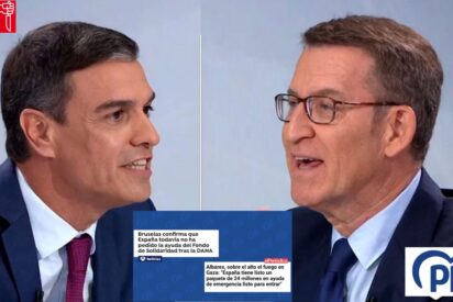 Sánchez (PSOE) vs Feijóo (PP)