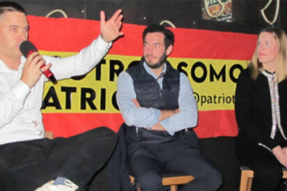 Los jóvenes de 'Acción Patriota' irrumpen en Madrid: "Somos patriotas"