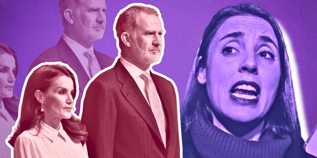 Irene Montero, como pollo sin cabeza: &iexcl;Llama antipatriota y reaccionario a Felipe VI!