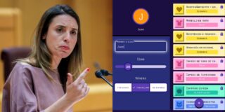 Irene Montero y la aplicaci&oacute;n de marras.