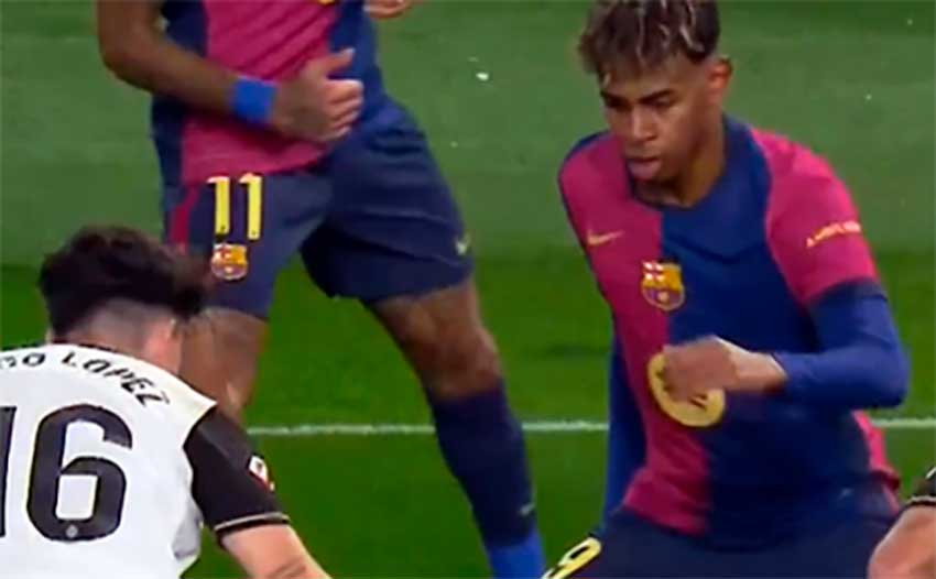 Lamine Yamal y compa&ntilde;&iacute;a no tienen piedad con el Valencia