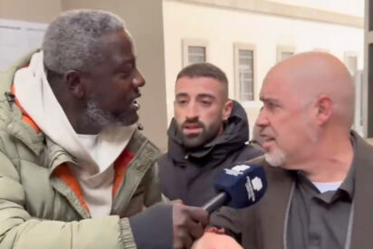 Unai Sordo (CCOO) insulta gravemente a Bertrand Ndongo mientras su lacayo busca una pelea en plena calle