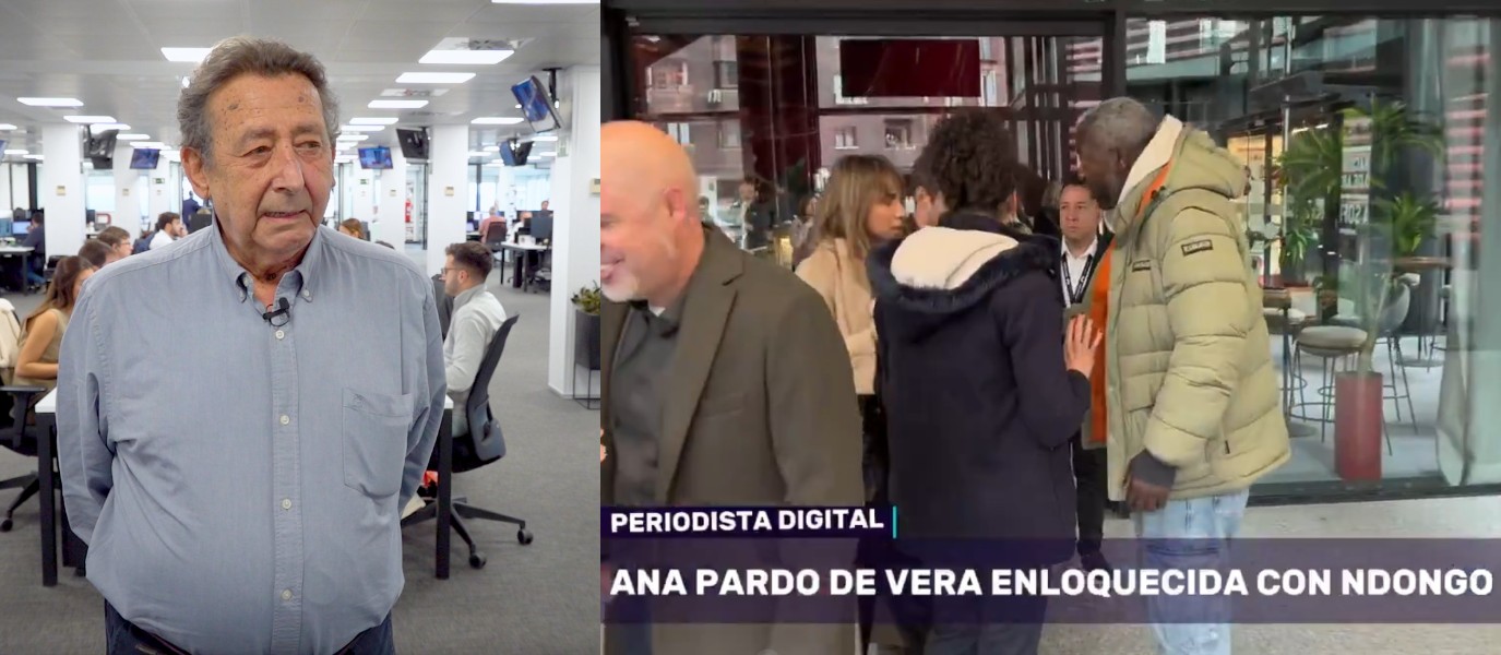 Alfonso Ussía, Ana Pardo de Vera y Bertrand Ndongo