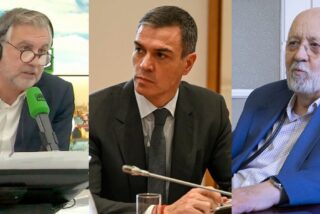 Carlos Alsina, Pedro S&aacute;nchez y Jos&eacute; F&eacute;lix Tezanos.