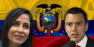Luisa González y Daniel Noboa