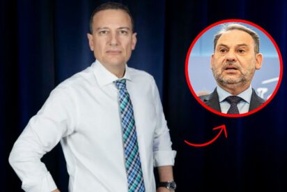 Ábalos y el periodista Alvaro Nieto