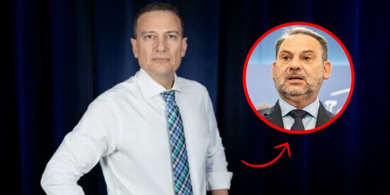 Ábalos y el periodista Alvaro Nieto