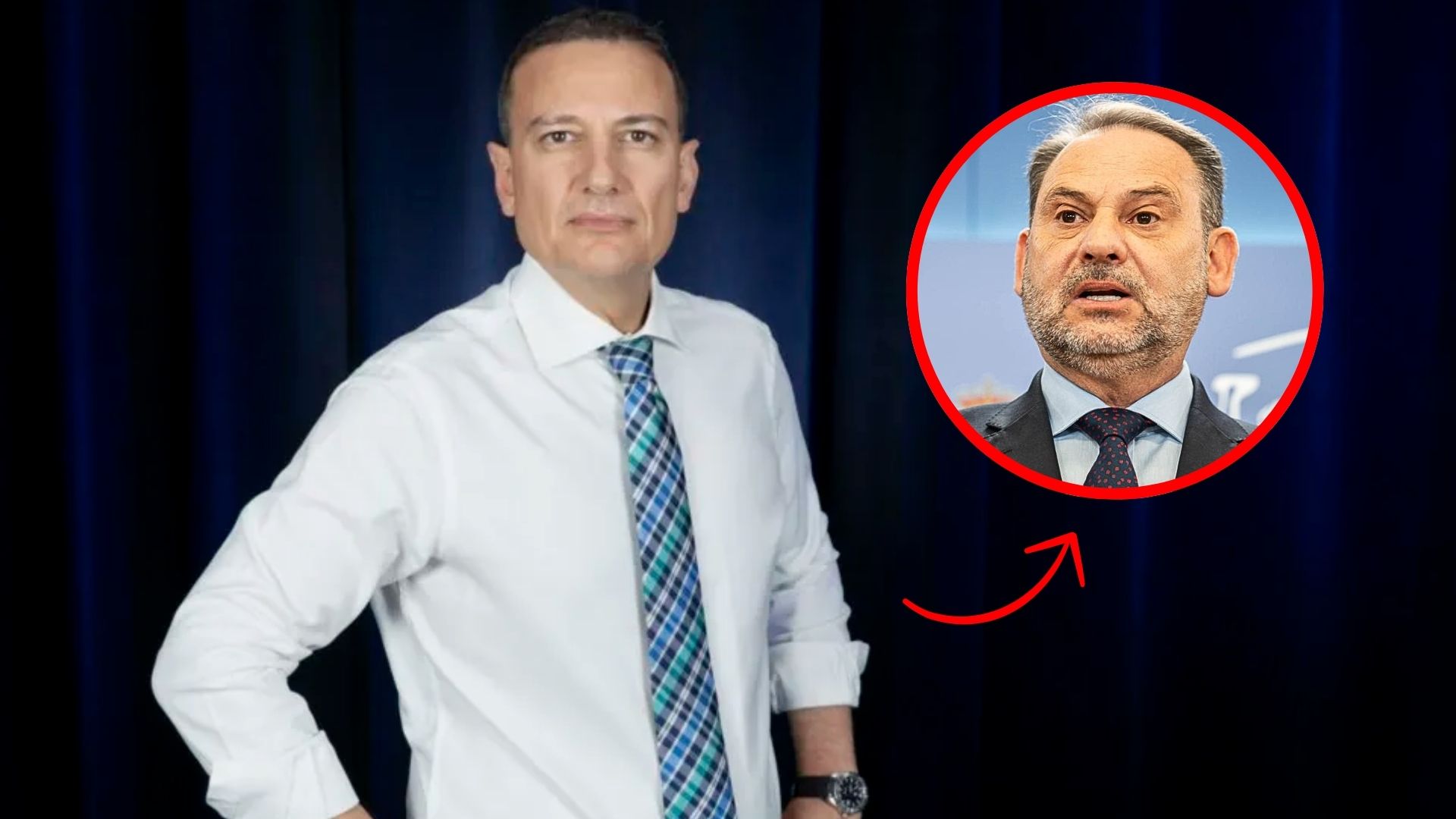 Ábalos y el periodista Alvaro Nieto