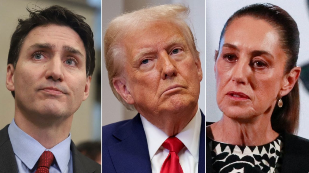 Trudeau, Trump y Claudia Sheinbaum