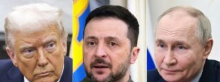 Trump, Zelensky y Putin