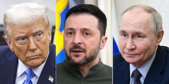 Trump, Zelensky y Putin