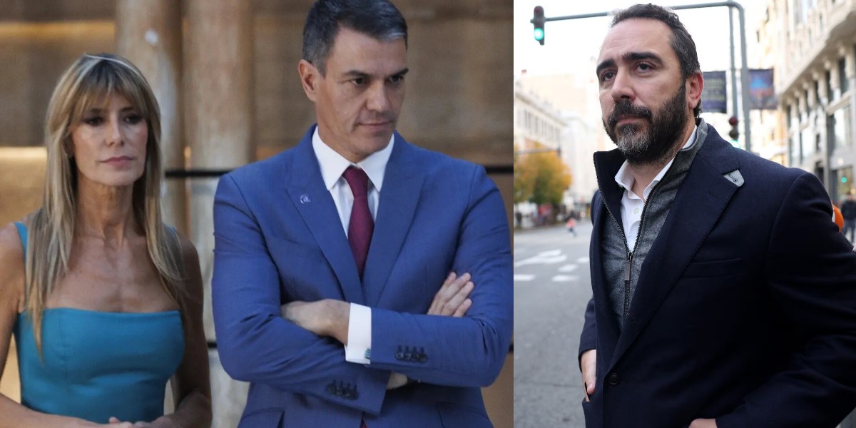 Begoña Gómez, Pedro Sánchez y Víctor de Aldama.